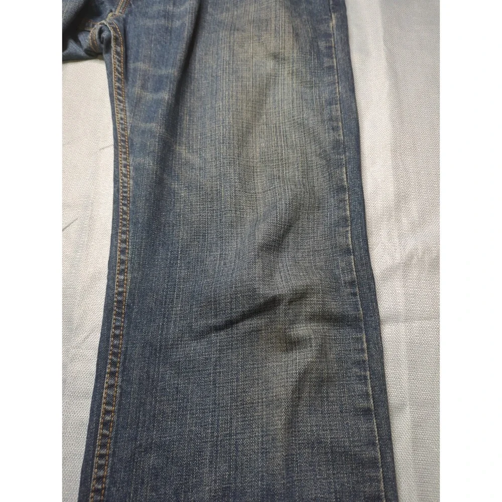 Levi's 505 Faded Jeans Mens 34x34 Straight Bootcut Y2K Grunge Cowboy Denim